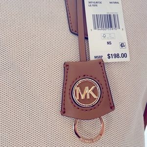 New Michael Kors Tote Bag. Leather/ cotton. Reduced price.